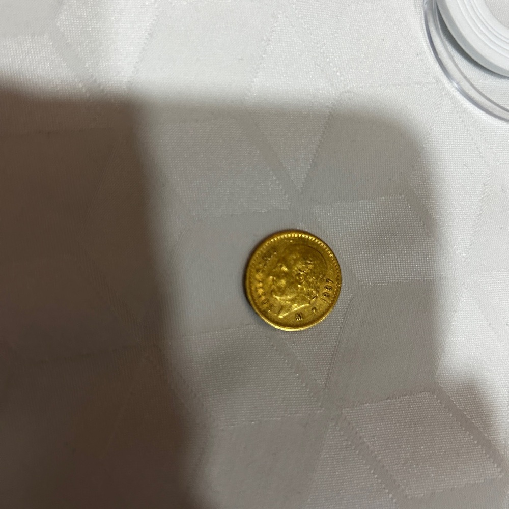 Gold Coin with Intricate Design